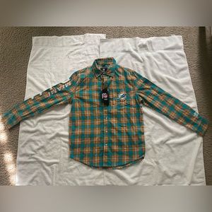Brand New, Miami Dolphins Embroidered Shirt